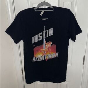 Black Graphic T-Shirt with Bold Design